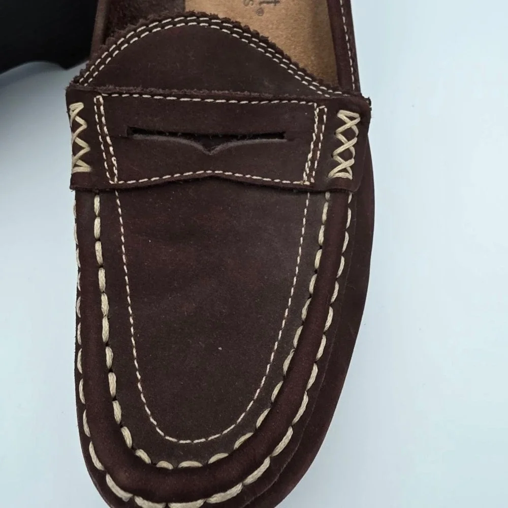 Whats What by Aerosoles‎ Women's Brown Suede Wedge Loafer Shoes Size 8